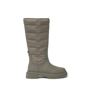 NEW ZARA Kids Rubberized Tall Boots 12.5 (7.4 INCHES) Green